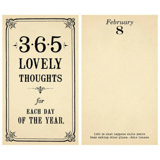 365 Lovely Thoughts Notepad Book