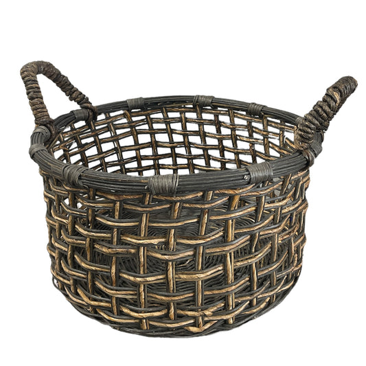 Brown Open Weave Basket