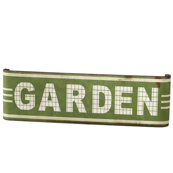 Green Garden Curved Sign