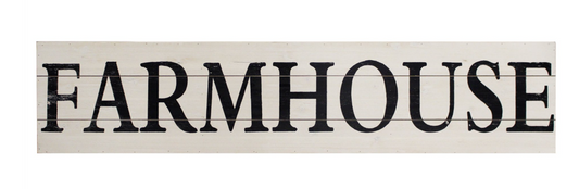 White Farmhouse Sign