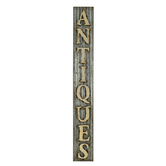 Metal Antiques Sign