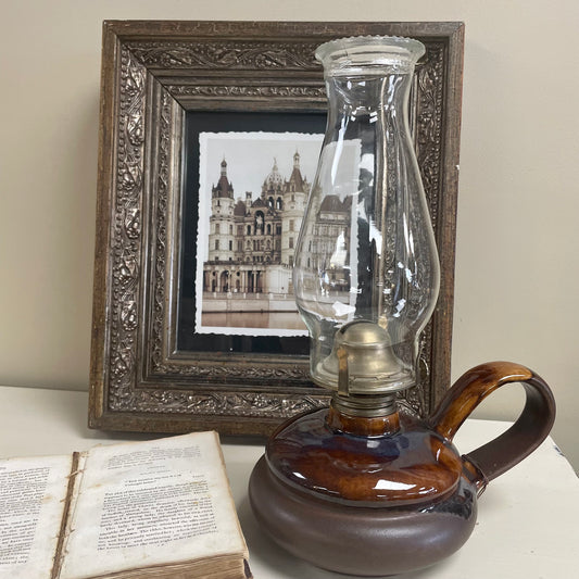 Vintage Coil Oil Lamp