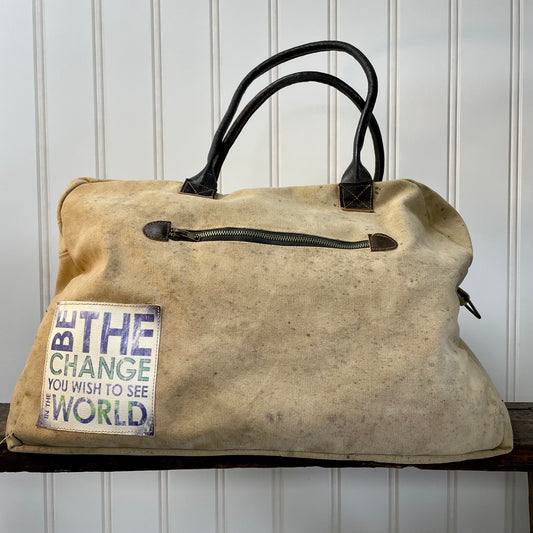 Be The Change Recycled Tent Duffle