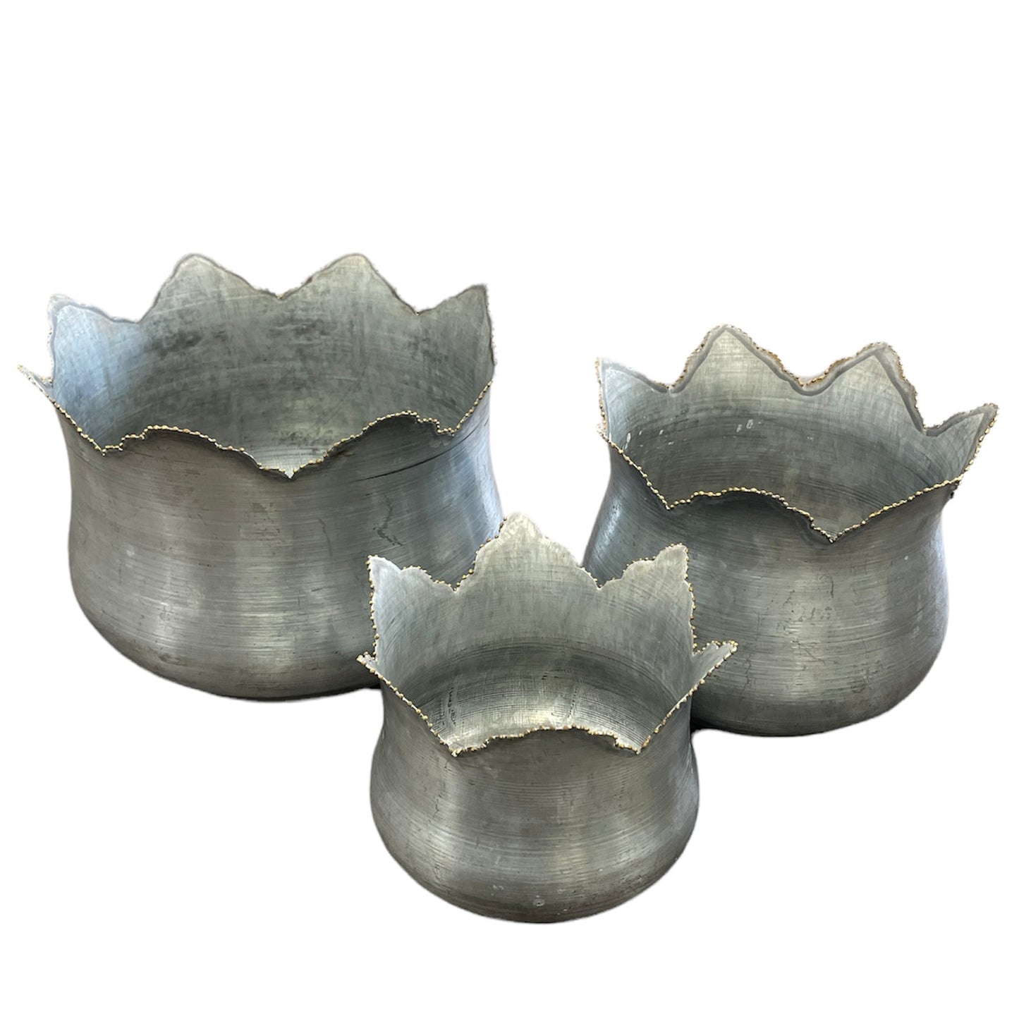 Spiked Metal Planters