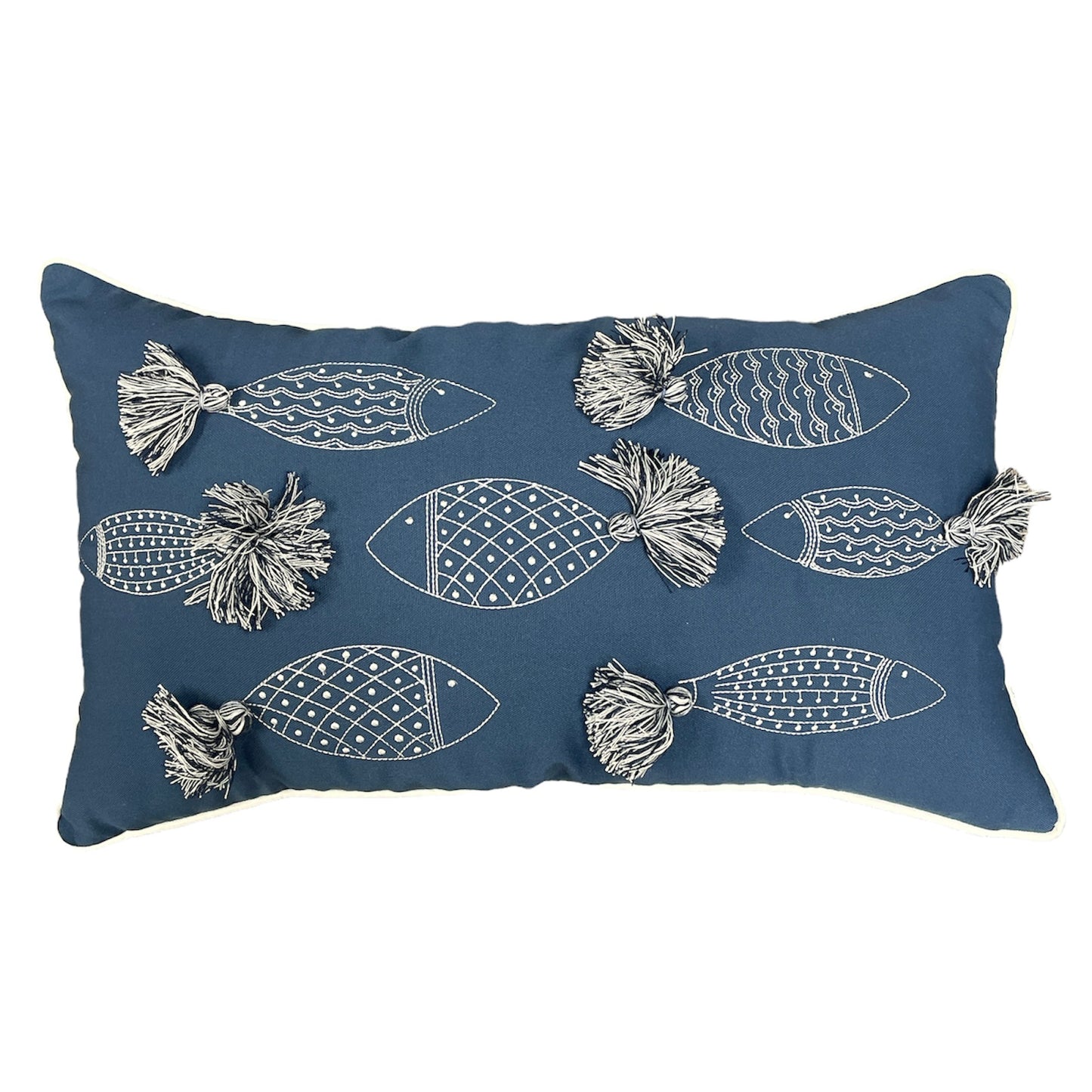 Blue Fish Pillow