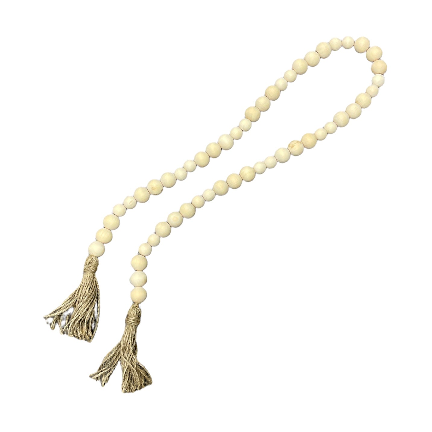 Blessing Beads with Tassel Natural Medium