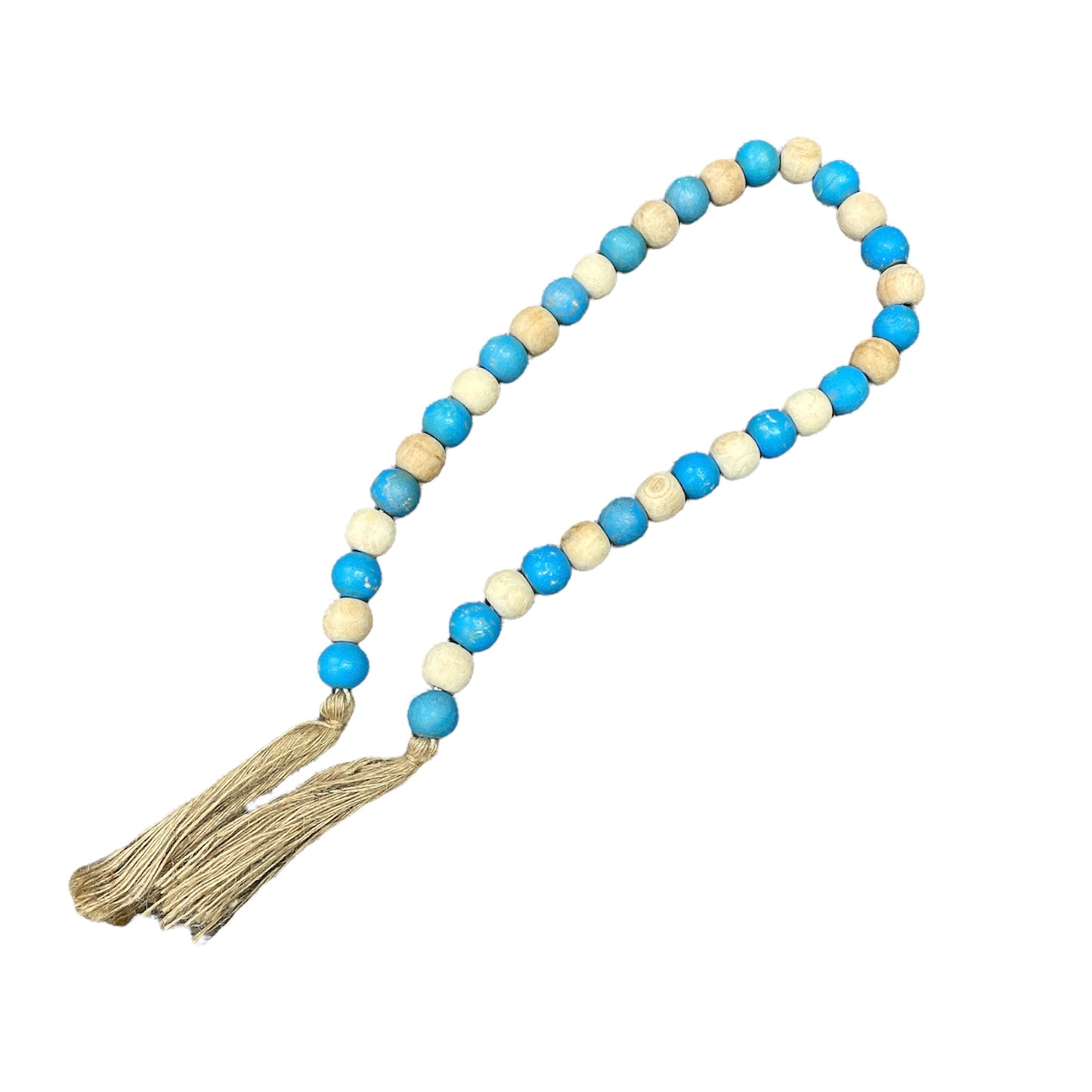 Blessing Beads with Tassel Blue Large