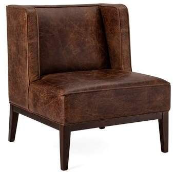 Top Grain Leather Reading Chair