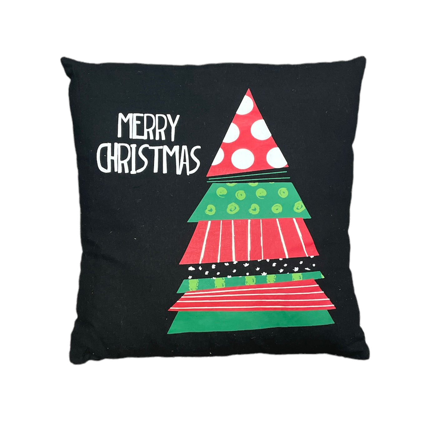 Black Christmas Tree Pillow