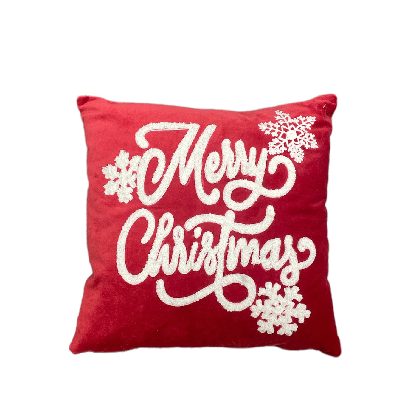 Red Velvet Merry Christmas Pillow
