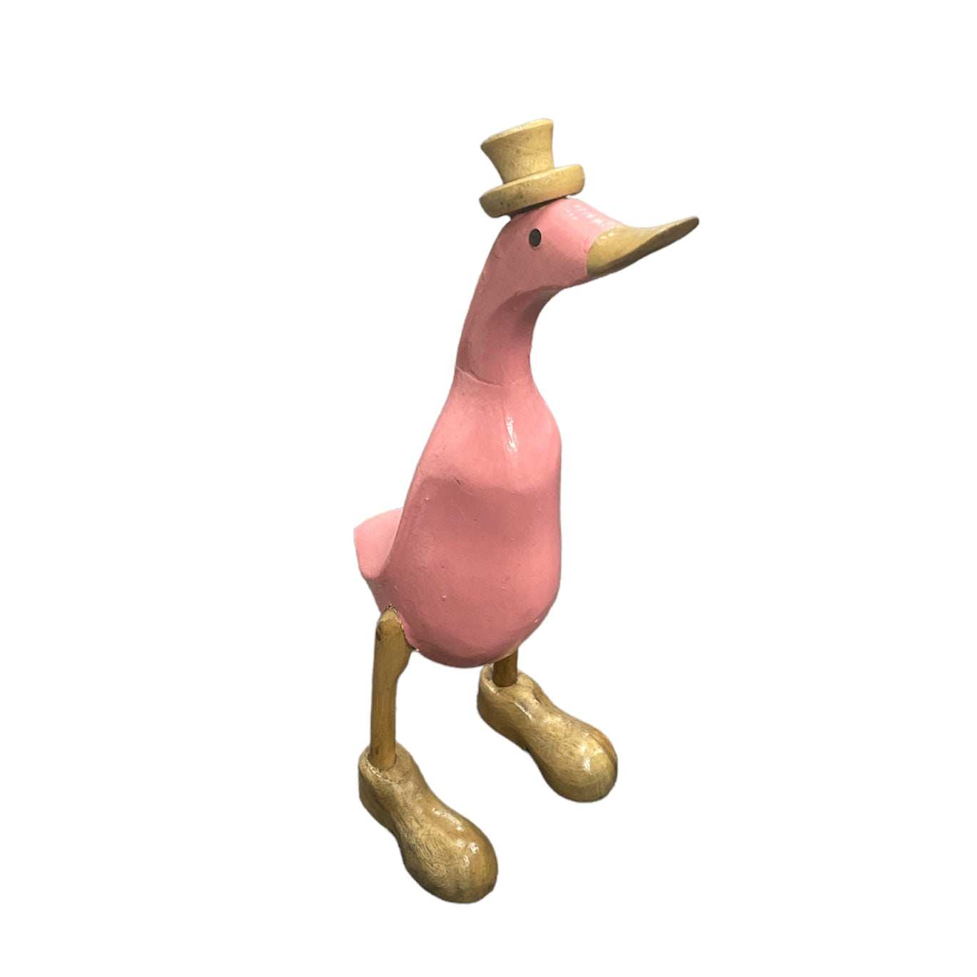 Pink Duck with Hat Medium