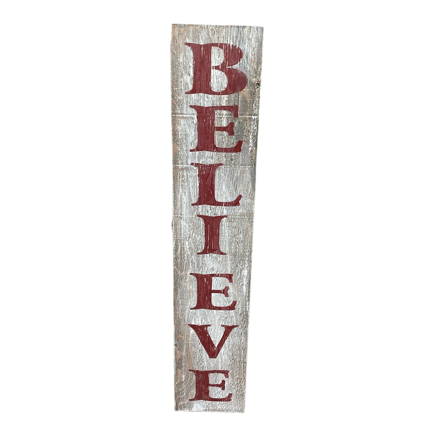 Believe Wood Sign